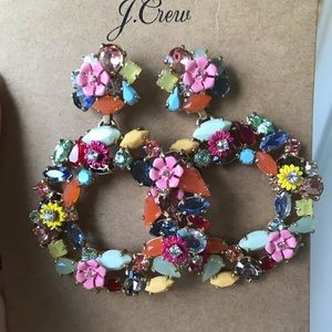 JCrew colorful statement earrings